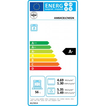 La Germania AM6 4C 81 C NE GPL Κουζίνα M680GBA6N0AKG Υγραερίου 65lt με Εστίες Υγραερίου Π59.5εκ. Inox